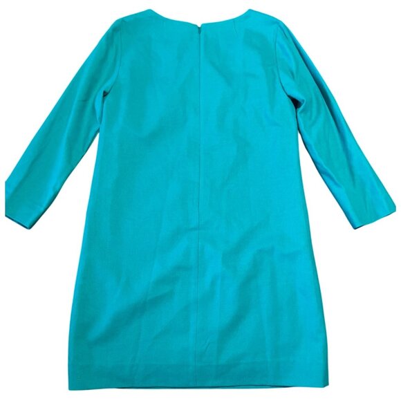 J.Crew Womens Jules Turquoise Wool Blend Dress Size 4 - Picture 8 of 8